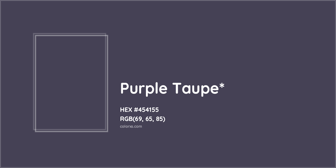 HEX #454155 Color Name, Color Code, Palettes, Similar Paints, Images