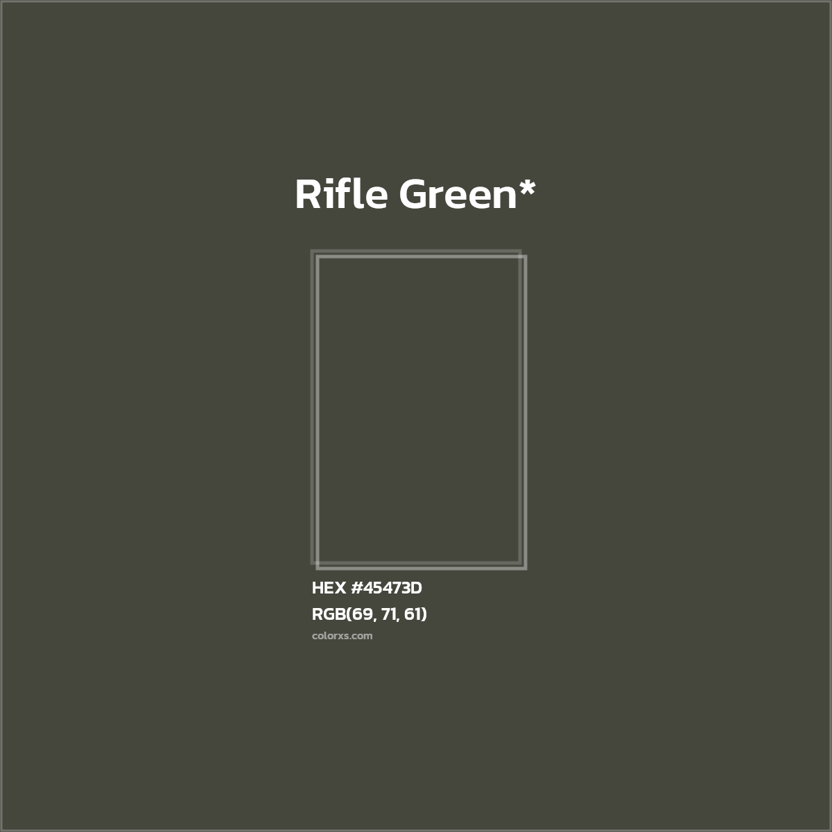 HEX #45473D Color Name, Color Code, Palettes, Similar Paints, Images