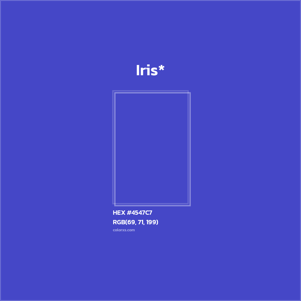 HEX #4547C7 Color Name, Color Code, Palettes, Similar Paints, Images
