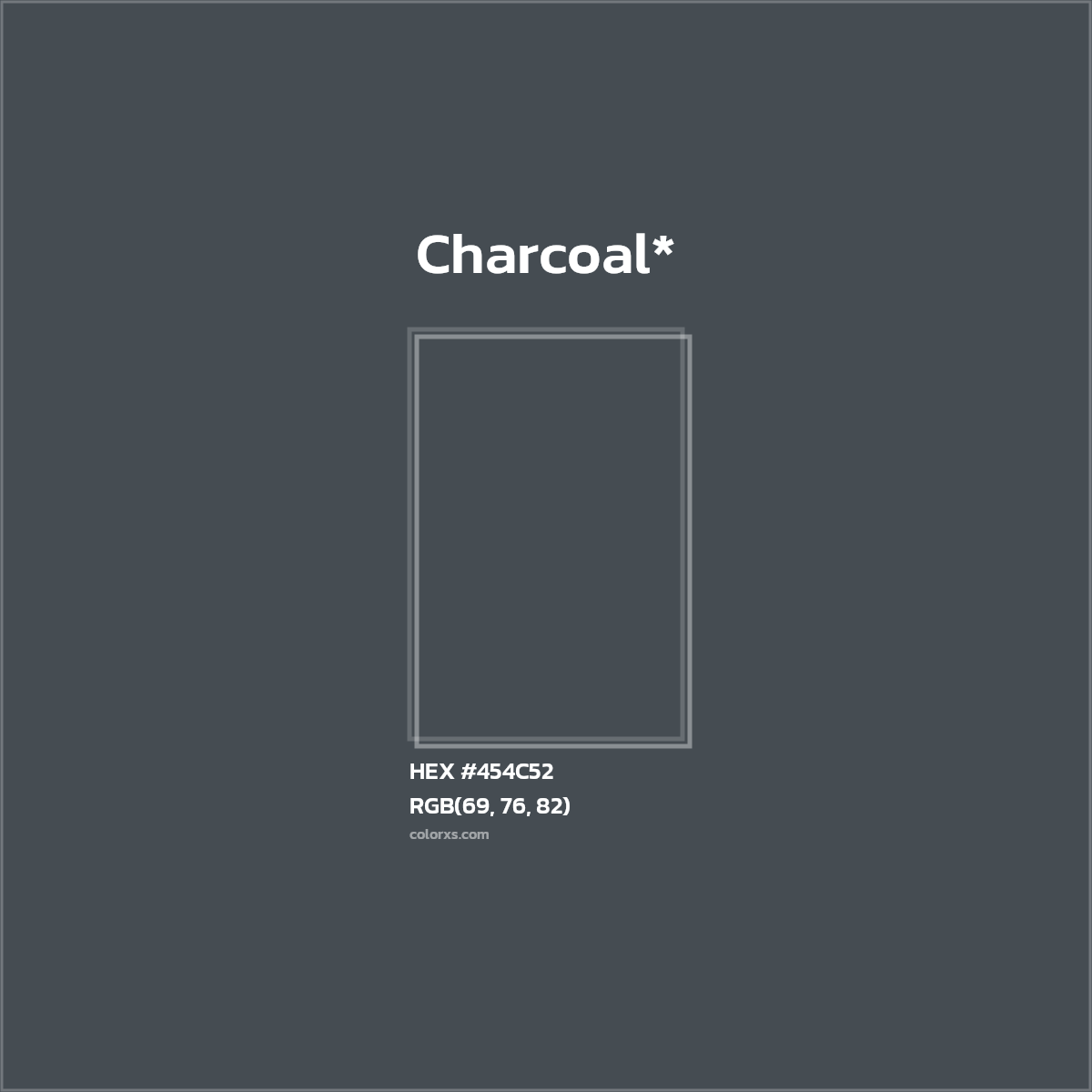 HEX #454C52 Color Name, Color Code, Palettes, Similar Paints, Images