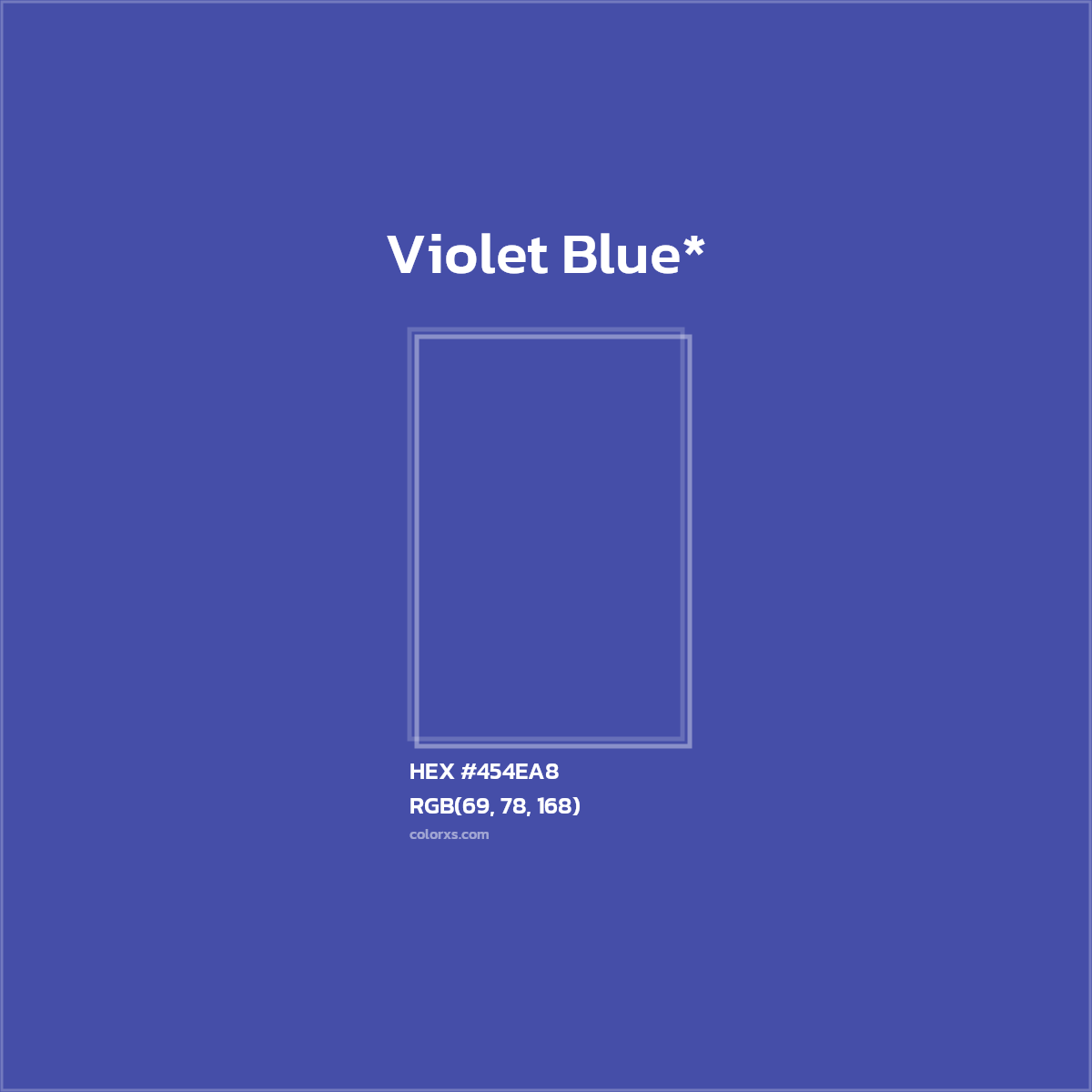 HEX #454EA8 Color Name, Color Code, Palettes, Similar Paints, Images