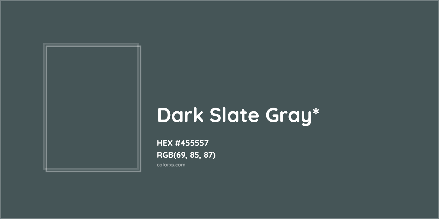 HEX #455557 Color Name, Color Code, Palettes, Similar Paints, Images