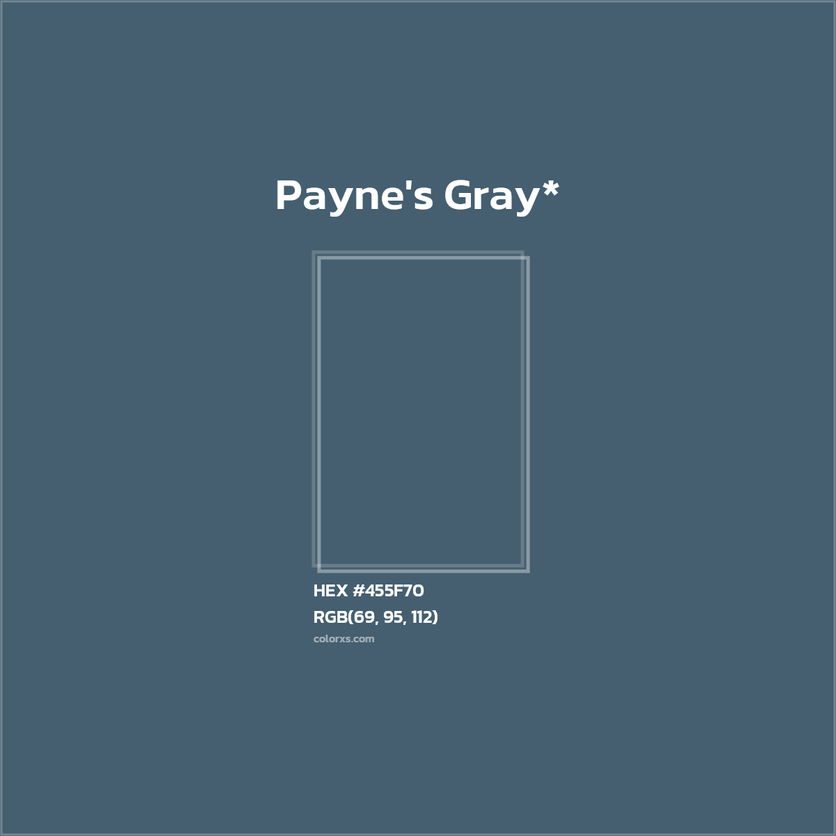 HEX #455F70 Color Name, Color Code, Palettes, Similar Paints, Images