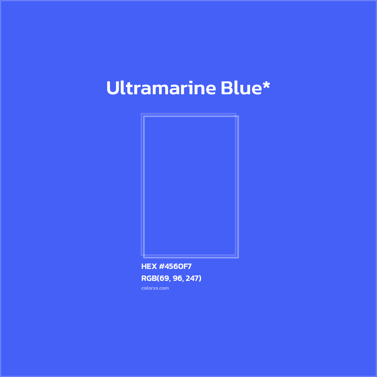 HEX #4560F7 Color Name, Color Code, Palettes, Similar Paints, Images