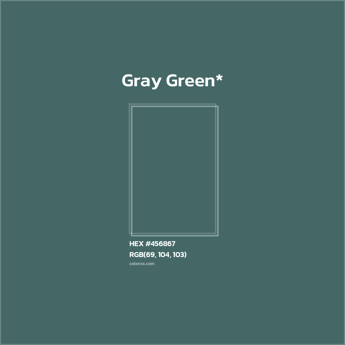 HEX #456867 Color Name, Color Code, Palettes, Similar Paints, Images