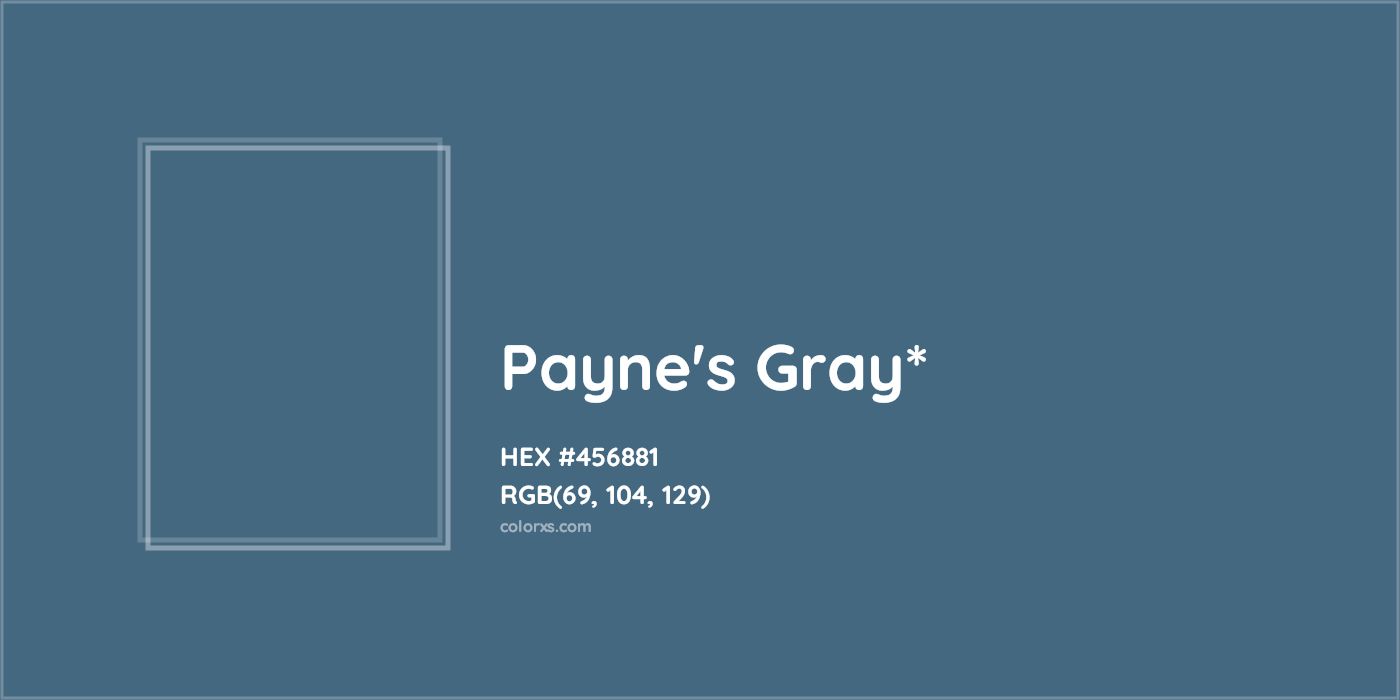 HEX #456881 Color Name, Color Code, Palettes, Similar Paints, Images