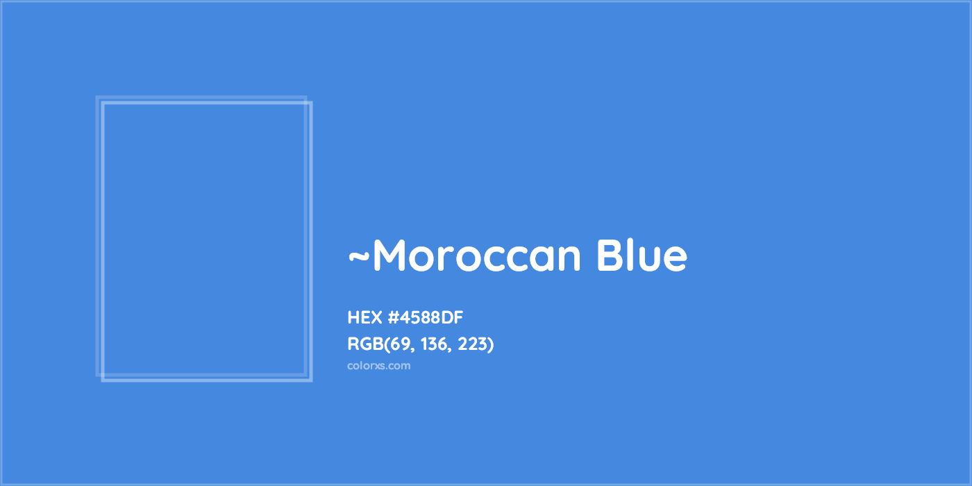 HEX #4588DF Color Name, Color Code, Palettes, Similar Paints, Images