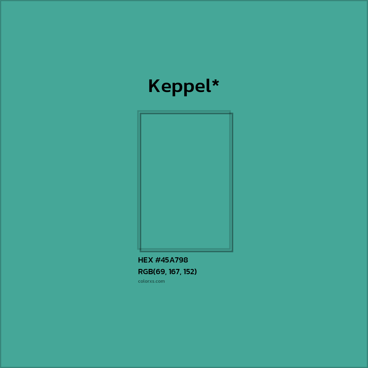HEX #45A798 Color Name, Color Code, Palettes, Similar Paints, Images