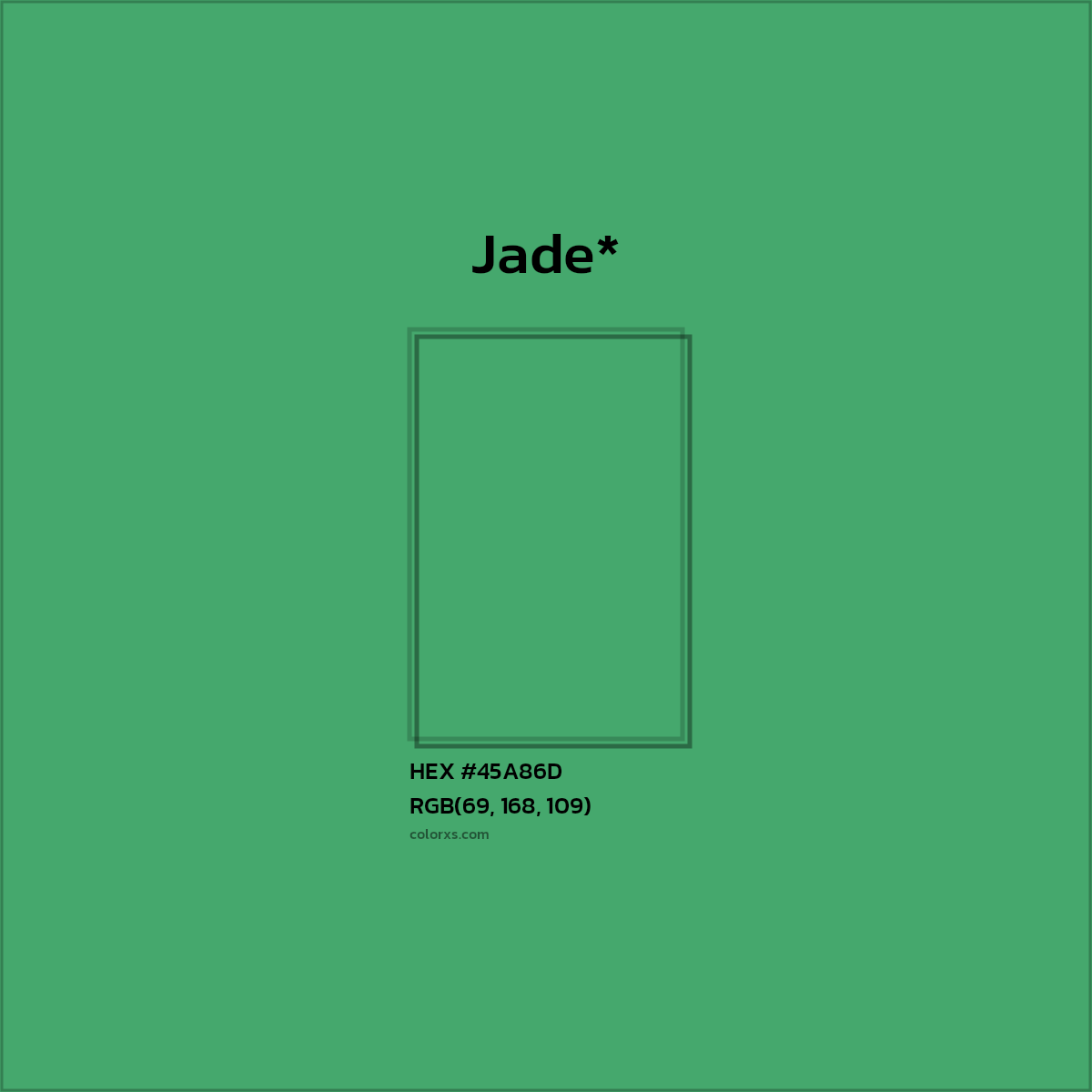 HEX #45A86D Color Name, Color Code, Palettes, Similar Paints, Images