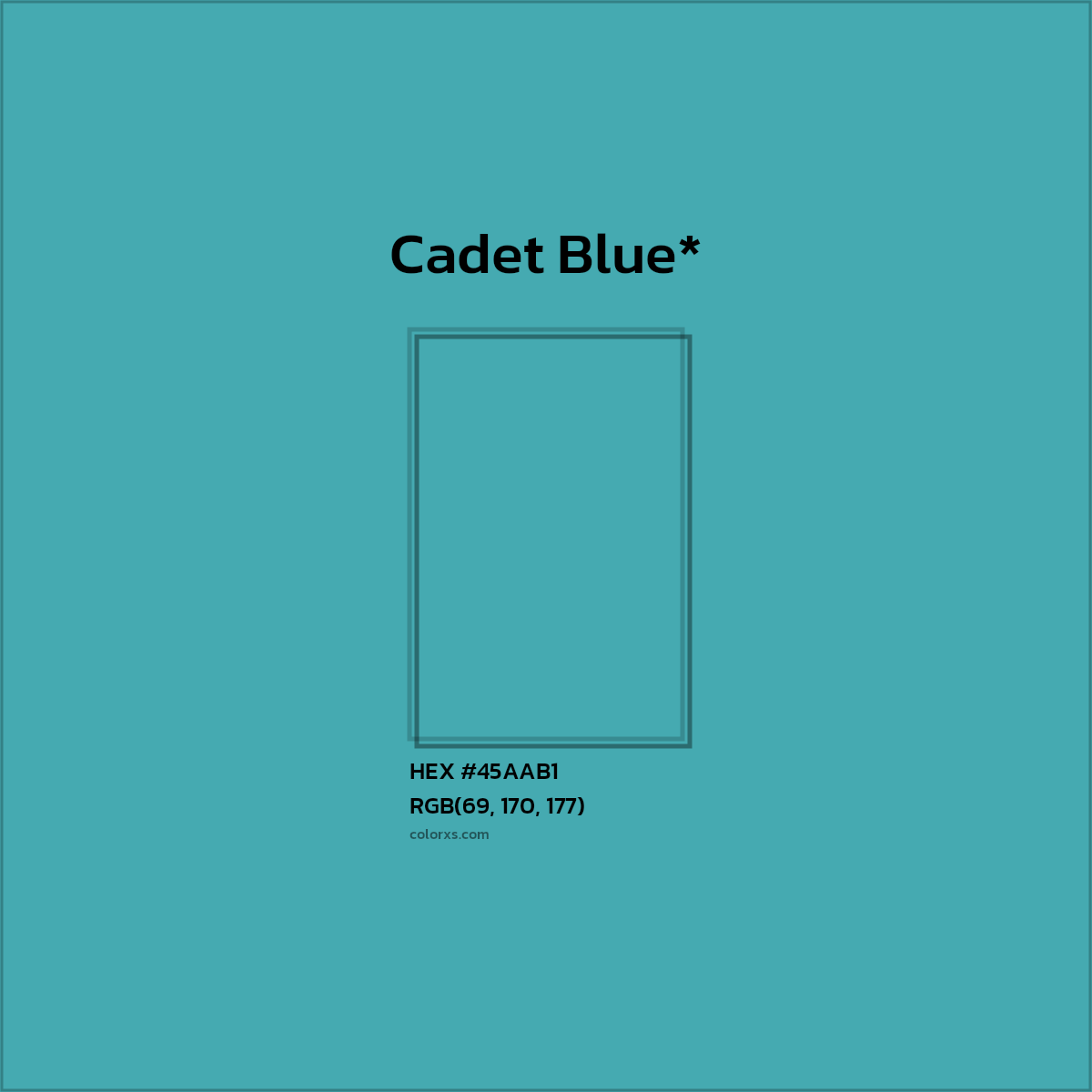 HEX #45AAB1 Color Name, Color Code, Palettes, Similar Paints, Images