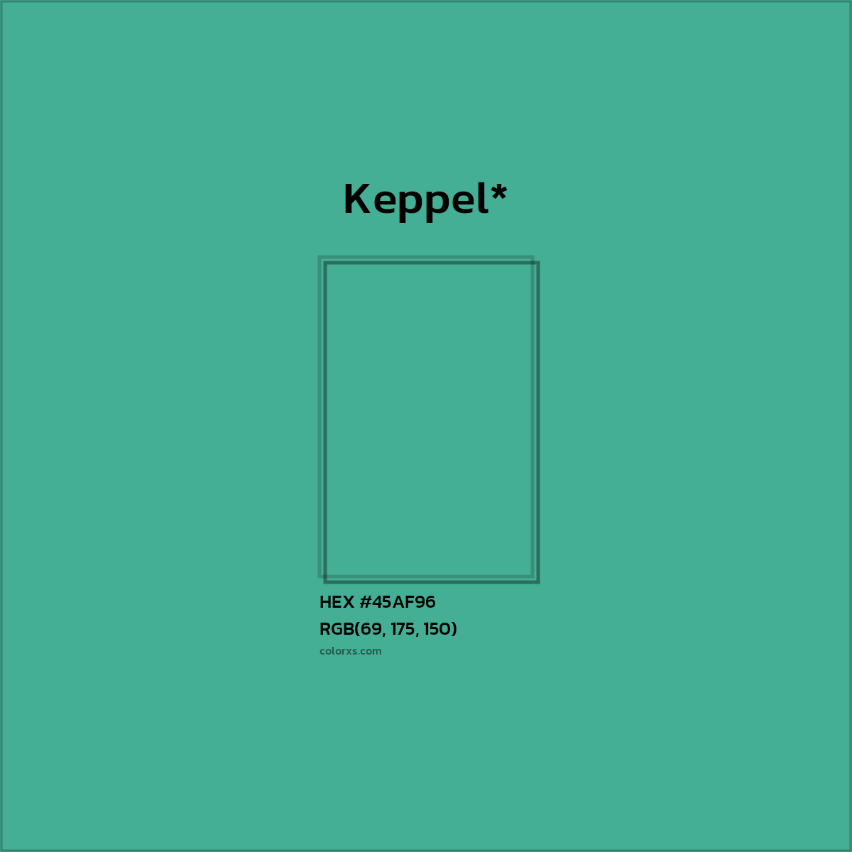HEX #45AF96 Color Name, Color Code, Palettes, Similar Paints, Images