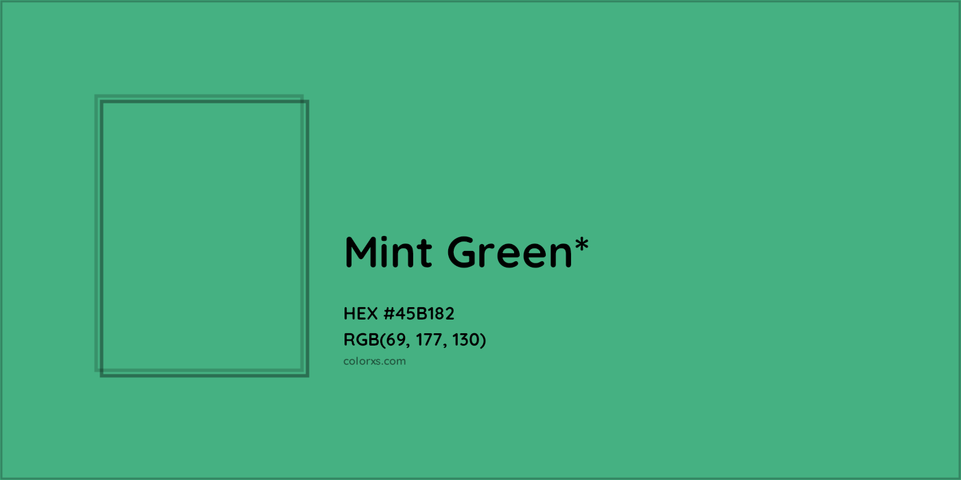 HEX #45B182 Color Name, Color Code, Palettes, Similar Paints, Images