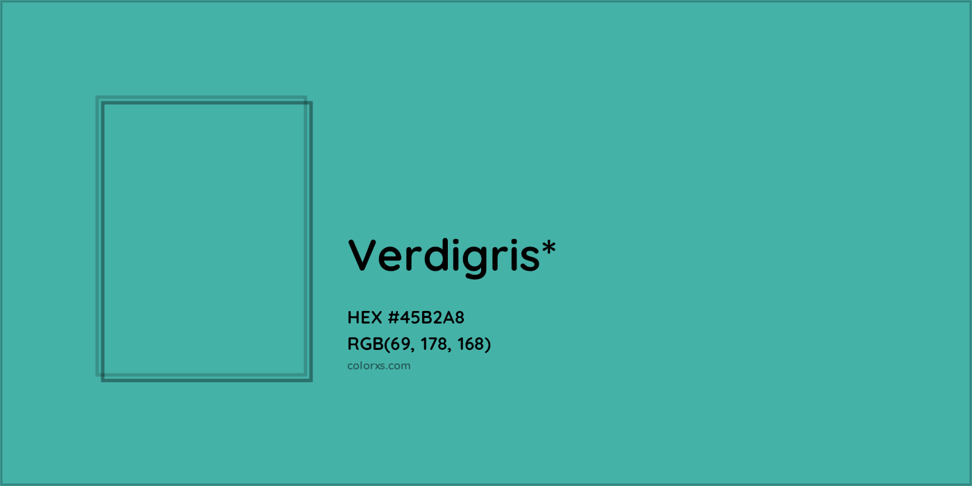 HEX #45B2A8 Color Name, Color Code, Palettes, Similar Paints, Images
