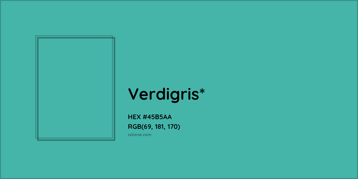 HEX #45B5AA Color Name, Color Code, Palettes, Similar Paints, Images