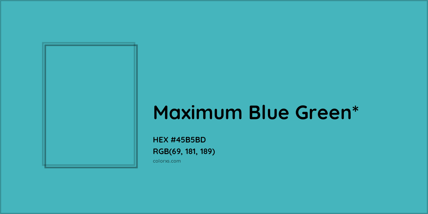 HEX #45B5BD Color Name, Color Code, Palettes, Similar Paints, Images