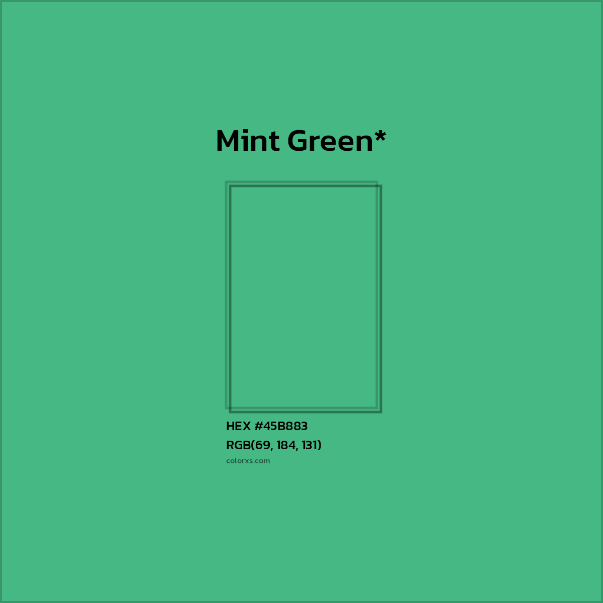 HEX #45B883 Color Name, Color Code, Palettes, Similar Paints, Images