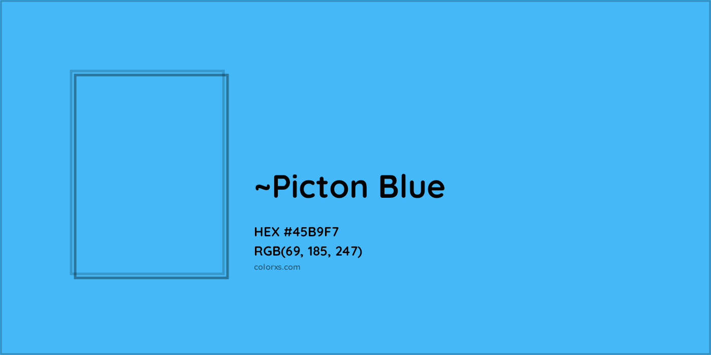 HEX #45B9F7 Color Name, Color Code, Palettes, Similar Paints, Images