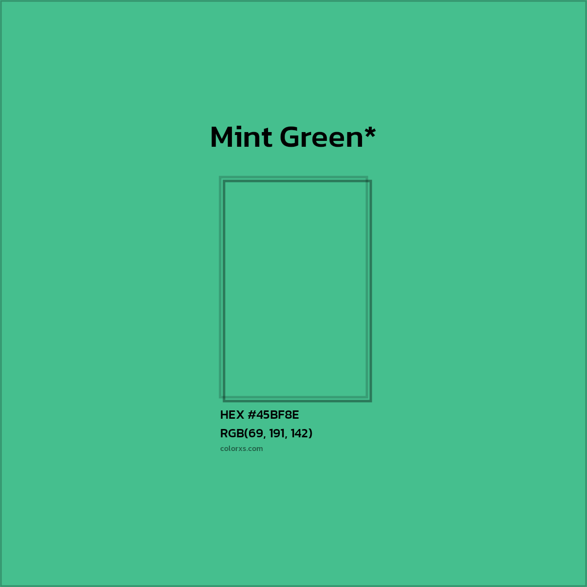 HEX #45BF8E Color Name, Color Code, Palettes, Similar Paints, Images