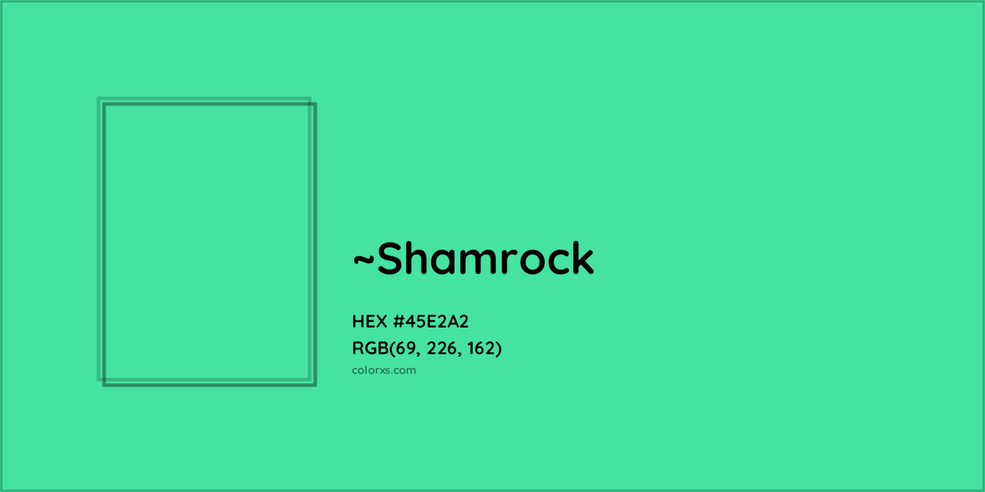 HEX #45E2A2 Color Name, Color Code, Palettes, Similar Paints, Images