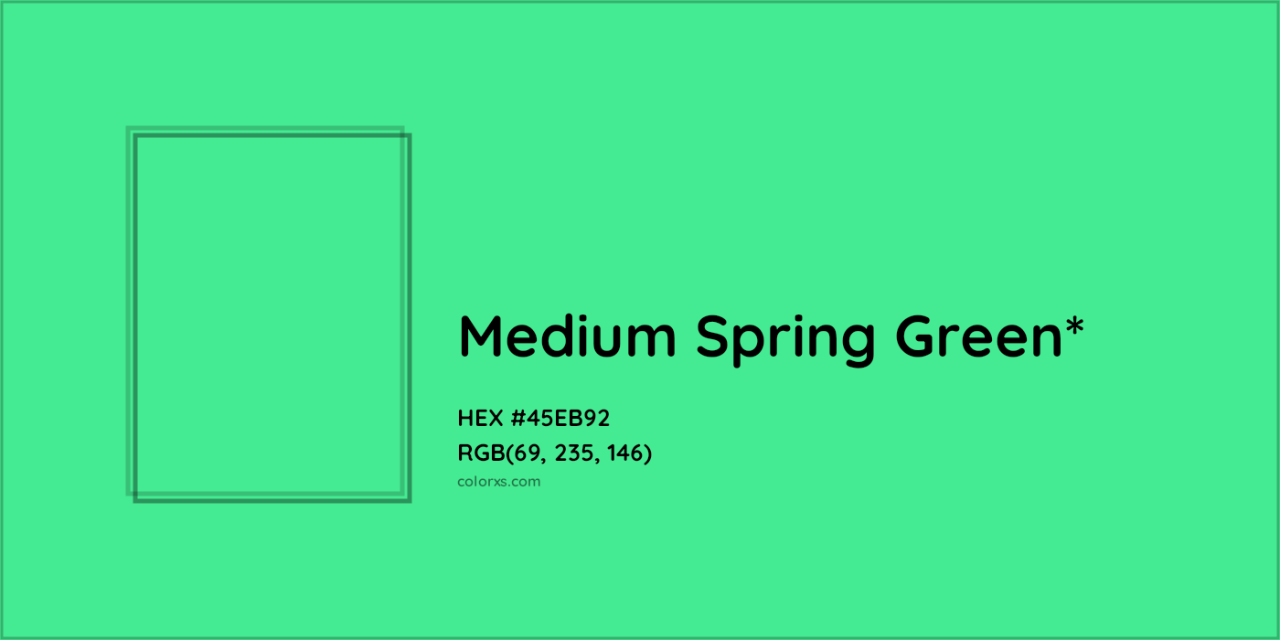 HEX #45EB92 Color Name, Color Code, Palettes, Similar Paints, Images