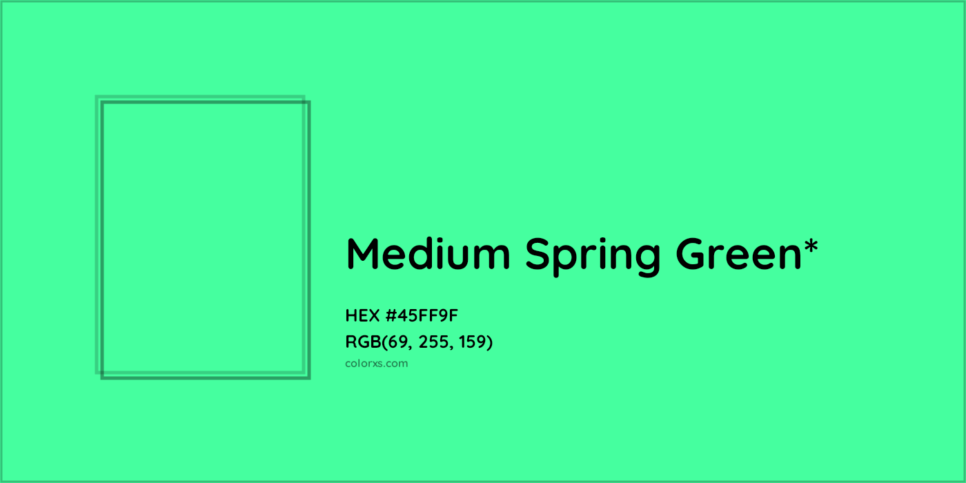 HEX #45FF9F Color Name, Color Code, Palettes, Similar Paints, Images