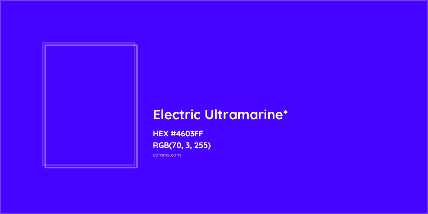 HEX #4603FF Color Name, Color Code, Palettes, Similar Paints, Images