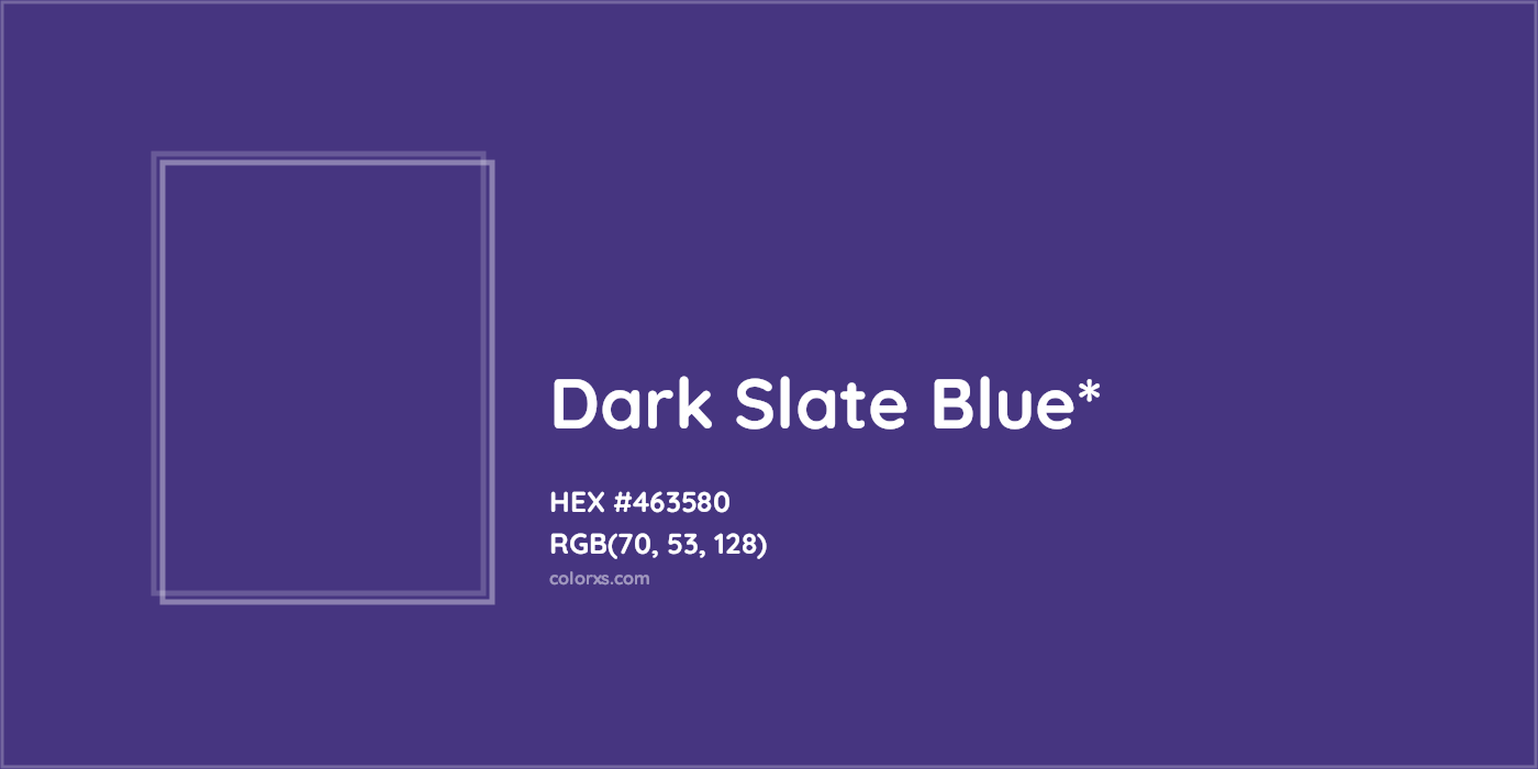 HEX #463580 Color Name, Color Code, Palettes, Similar Paints, Images