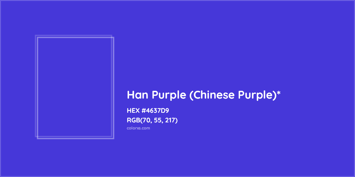HEX #4637D9 Color Name, Color Code, Palettes, Similar Paints, Images