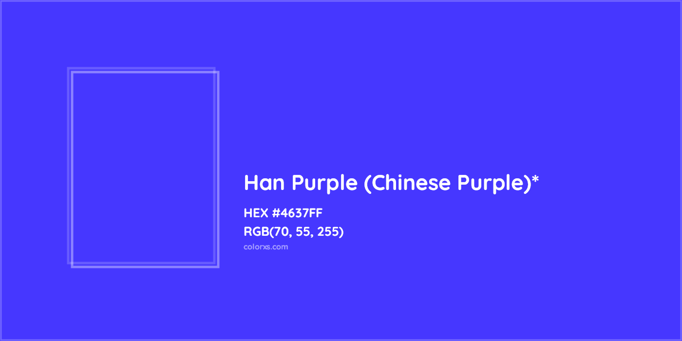 HEX #4637FF Color Name, Color Code, Palettes, Similar Paints, Images