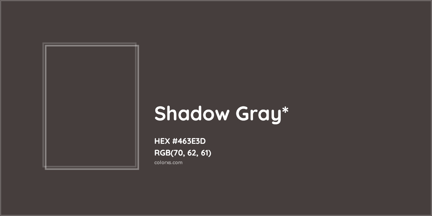 HEX #463E3D Color Name, Color Code, Palettes, Similar Paints, Images