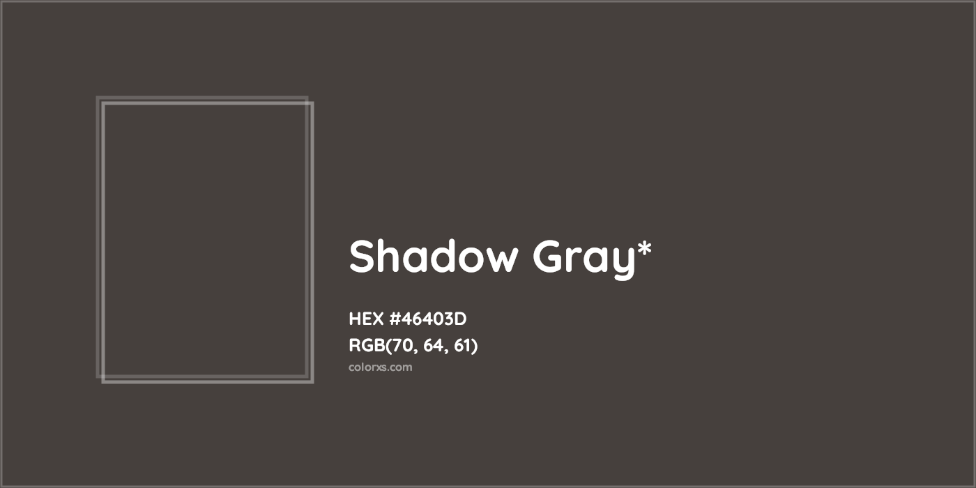 HEX #46403D Color Name, Color Code, Palettes, Similar Paints, Images