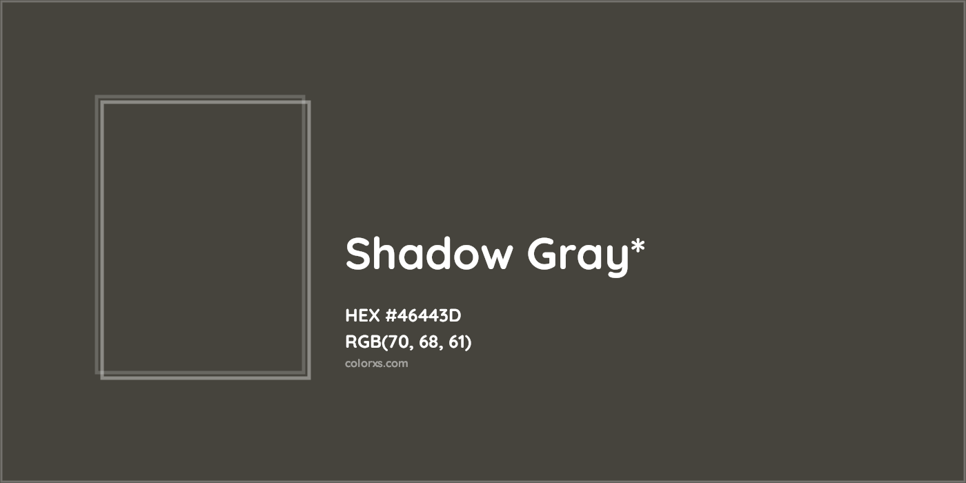 HEX #46443D Color Name, Color Code, Palettes, Similar Paints, Images