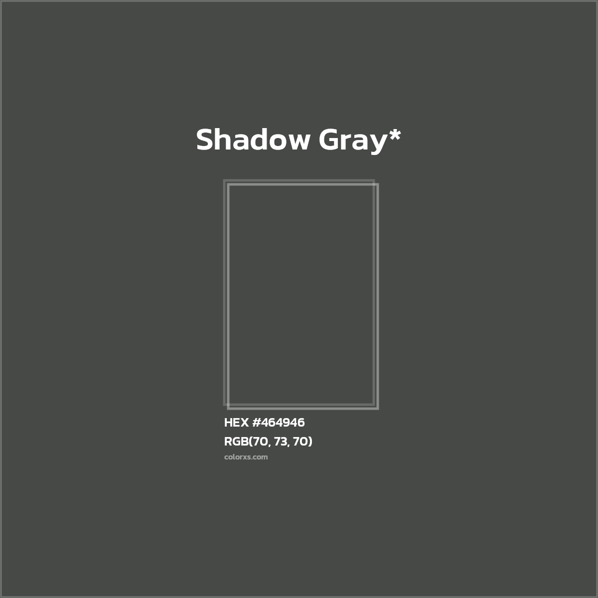 HEX #464946 Color Name, Color Code, Palettes, Similar Paints, Images