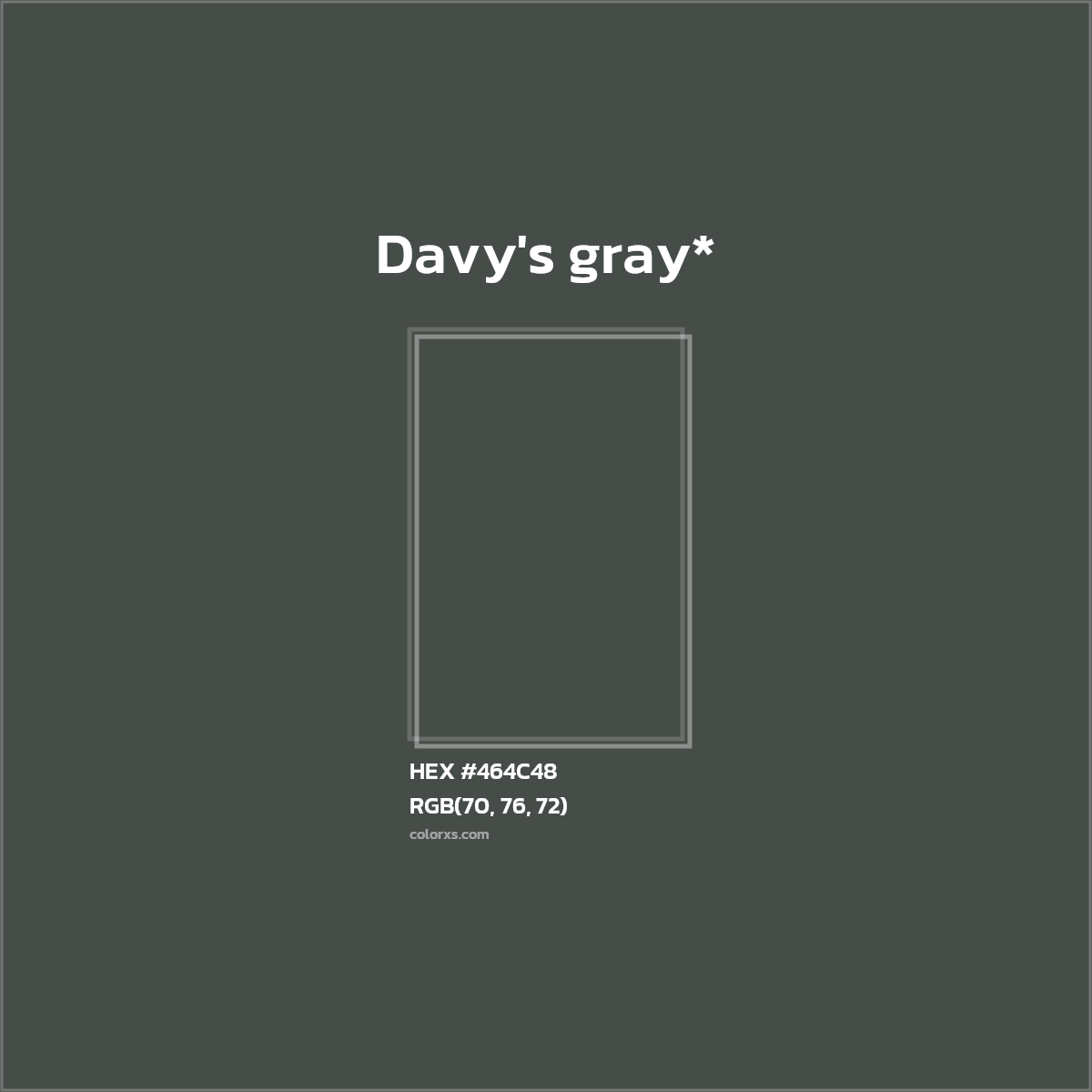 HEX #464C48 Color Name, Color Code, Palettes, Similar Paints, Images