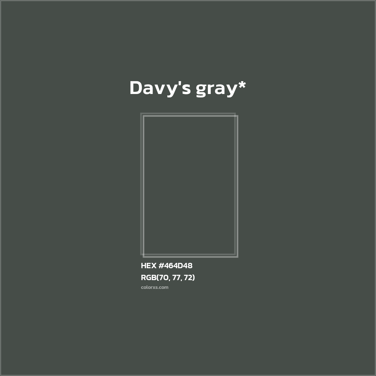 HEX #464D48 Color Name, Color Code, Palettes, Similar Paints, Images
