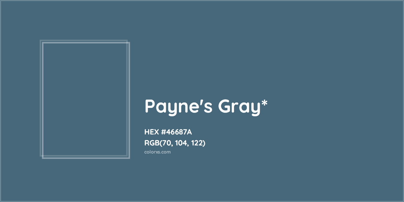 HEX #46687A Color Name, Color Code, Palettes, Similar Paints, Images