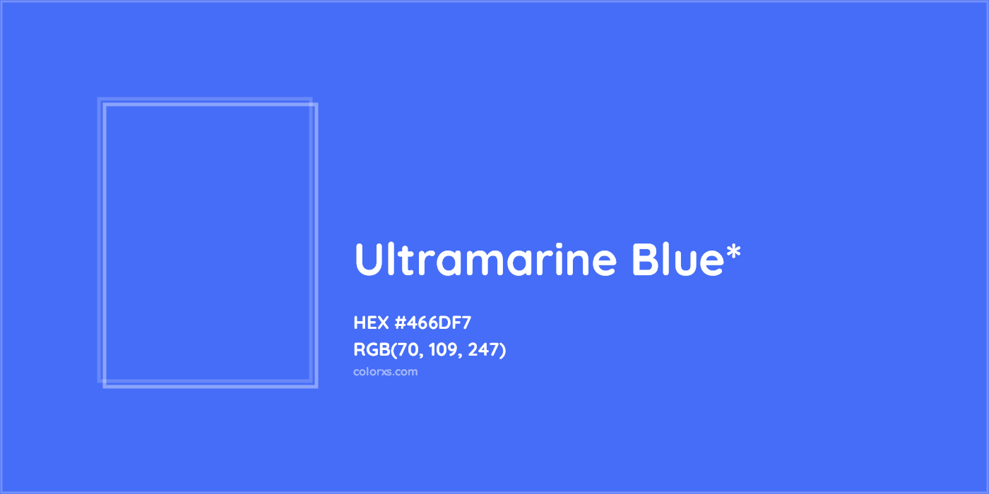 HEX #466DF7 Color Name, Color Code, Palettes, Similar Paints, Images