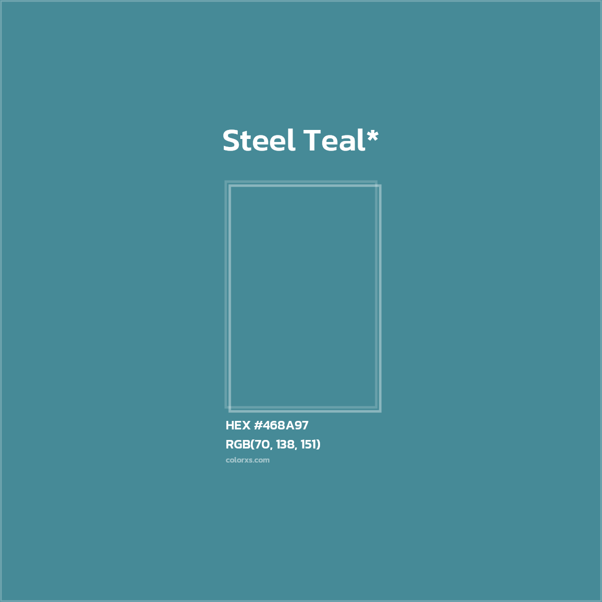 HEX #468A97 Color Name, Color Code, Palettes, Similar Paints, Images