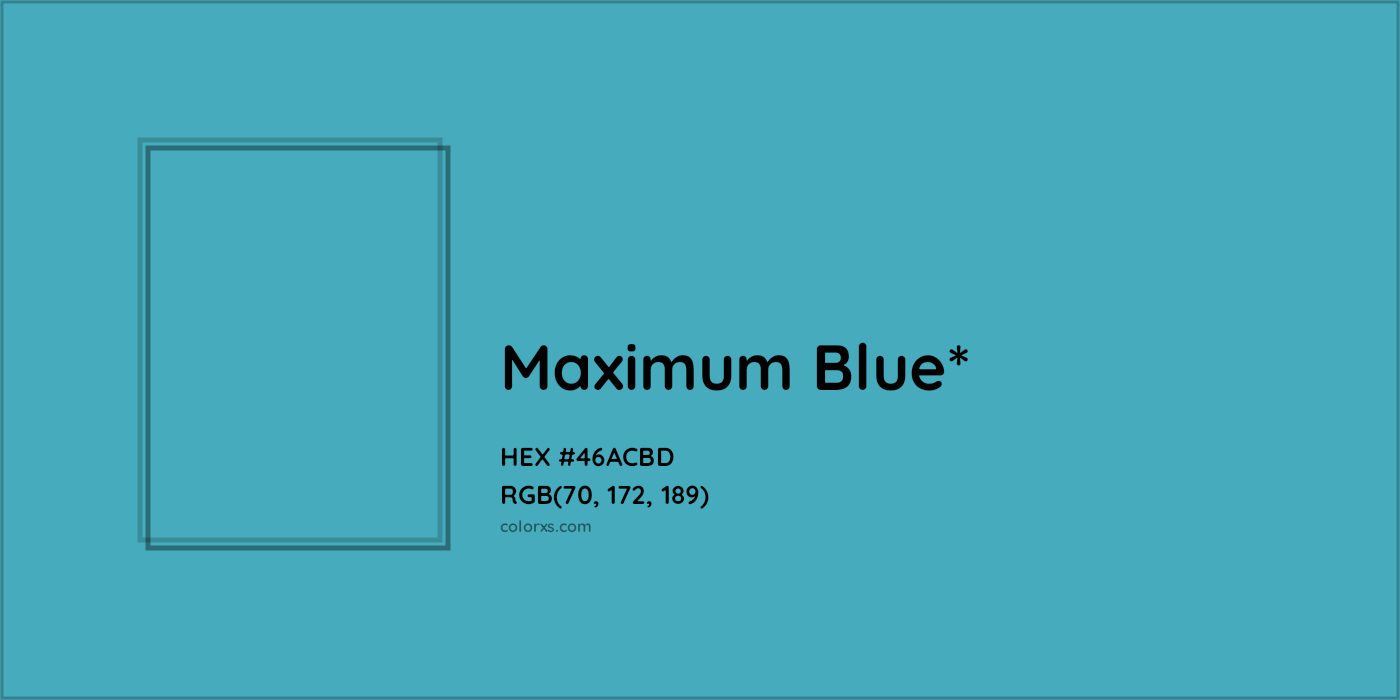 HEX #46ACBD Color Name, Color Code, Palettes, Similar Paints, Images