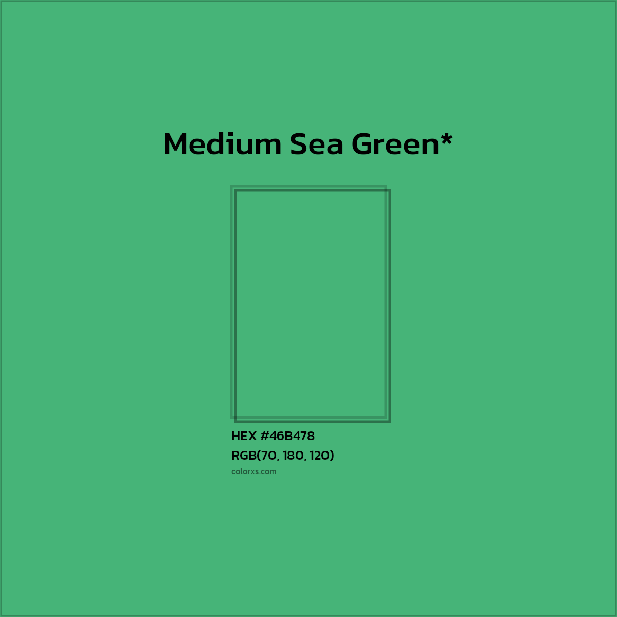 HEX #46B478 Color Name, Color Code, Palettes, Similar Paints, Images