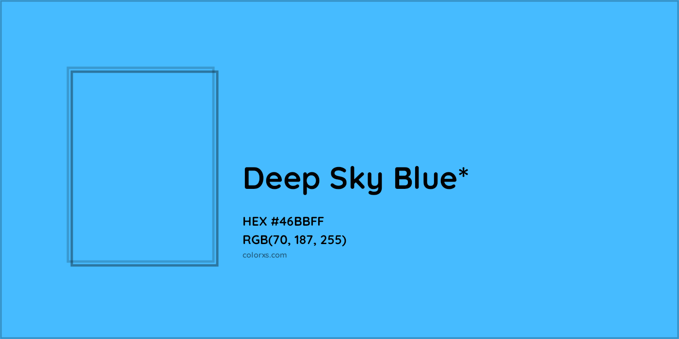HEX #46BBFF Color Name, Color Code, Palettes, Similar Paints, Images