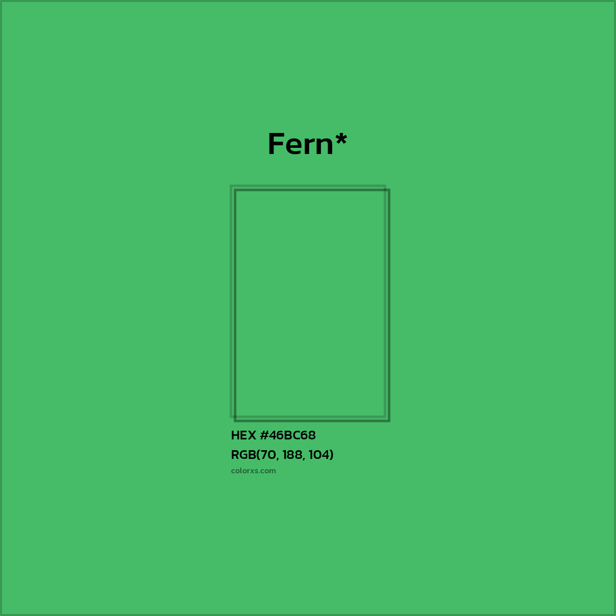 HEX #46BC68 Color Name, Color Code, Palettes, Similar Paints, Images