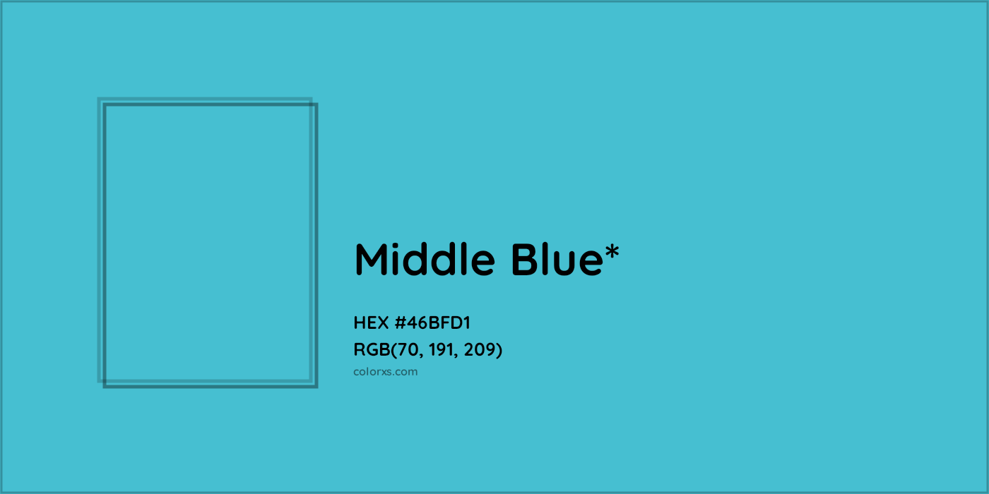 HEX #46BFD1 Color Name, Color Code, Palettes, Similar Paints, Images