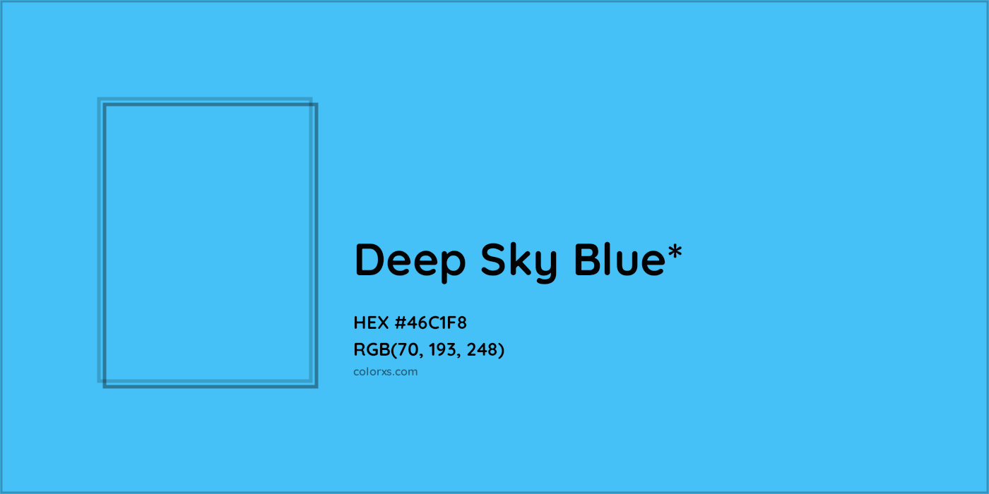 HEX #46C1F8 Color Name, Color Code, Palettes, Similar Paints, Images