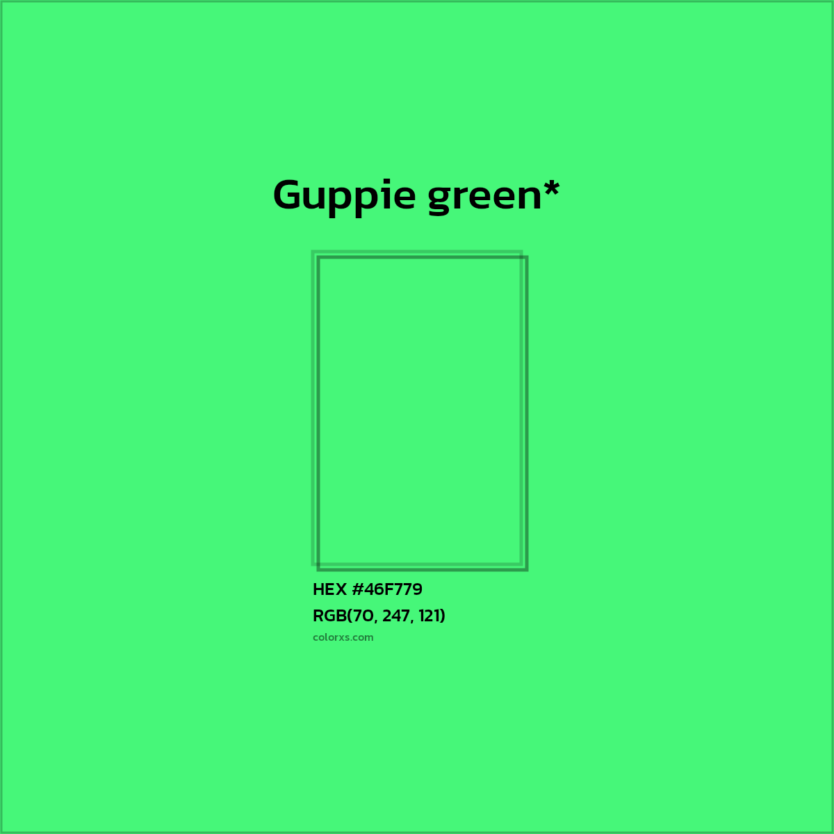 HEX #46F779 Color Name, Color Code, Palettes, Similar Paints, Images