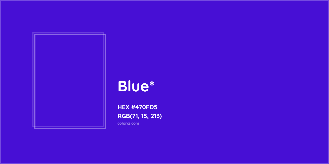 HEX #470FD5 Color Name, Color Code, Palettes, Similar Paints, Images