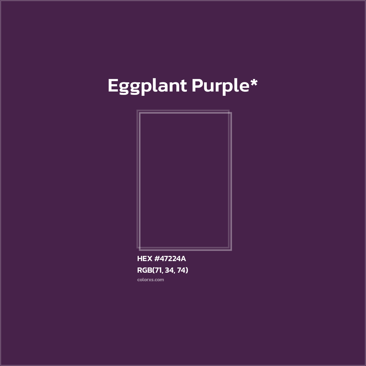 HEX #47224A Color Name, Color Code, Palettes, Similar Paints, Images