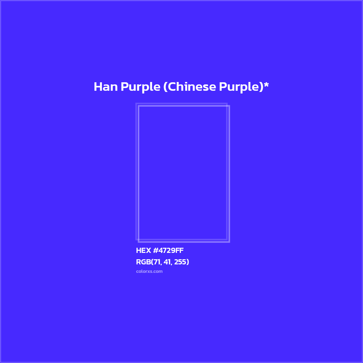 HEX #4729FF Color Name, Color Code, Palettes, Similar Paints, Images