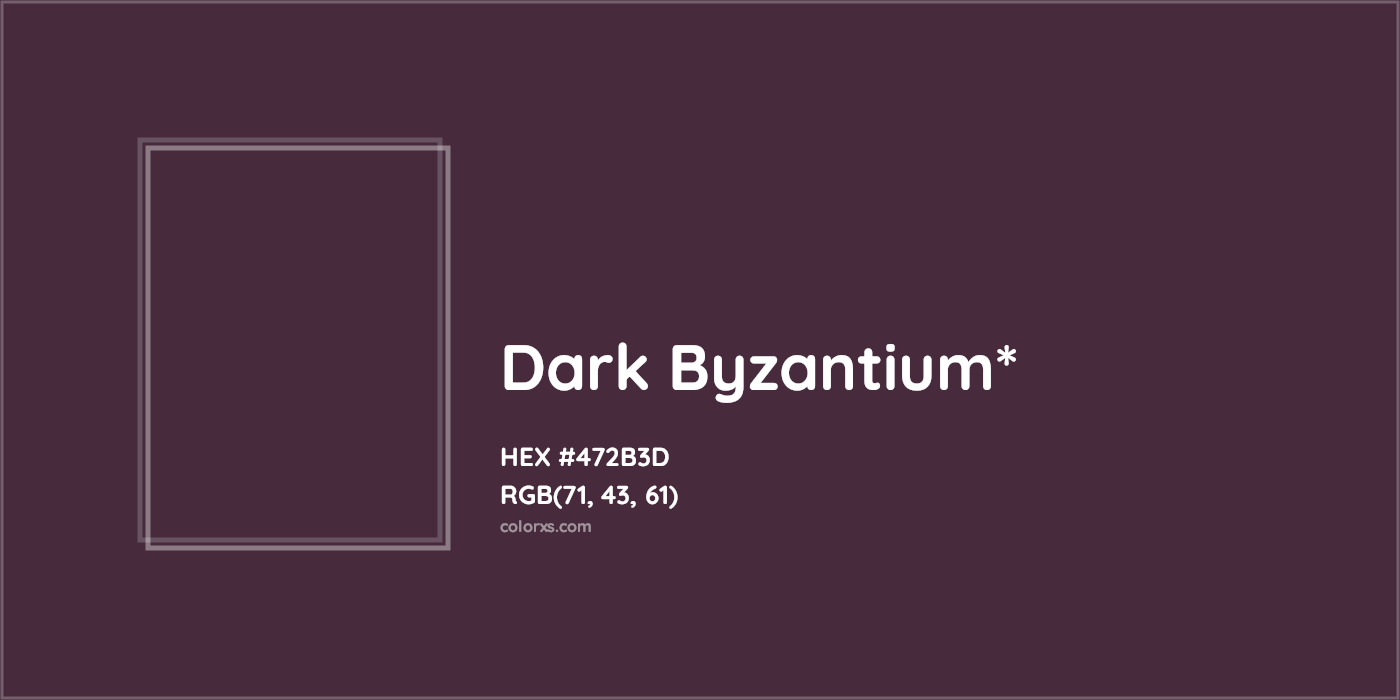 HEX #472B3D Color Name, Color Code, Palettes, Similar Paints, Images