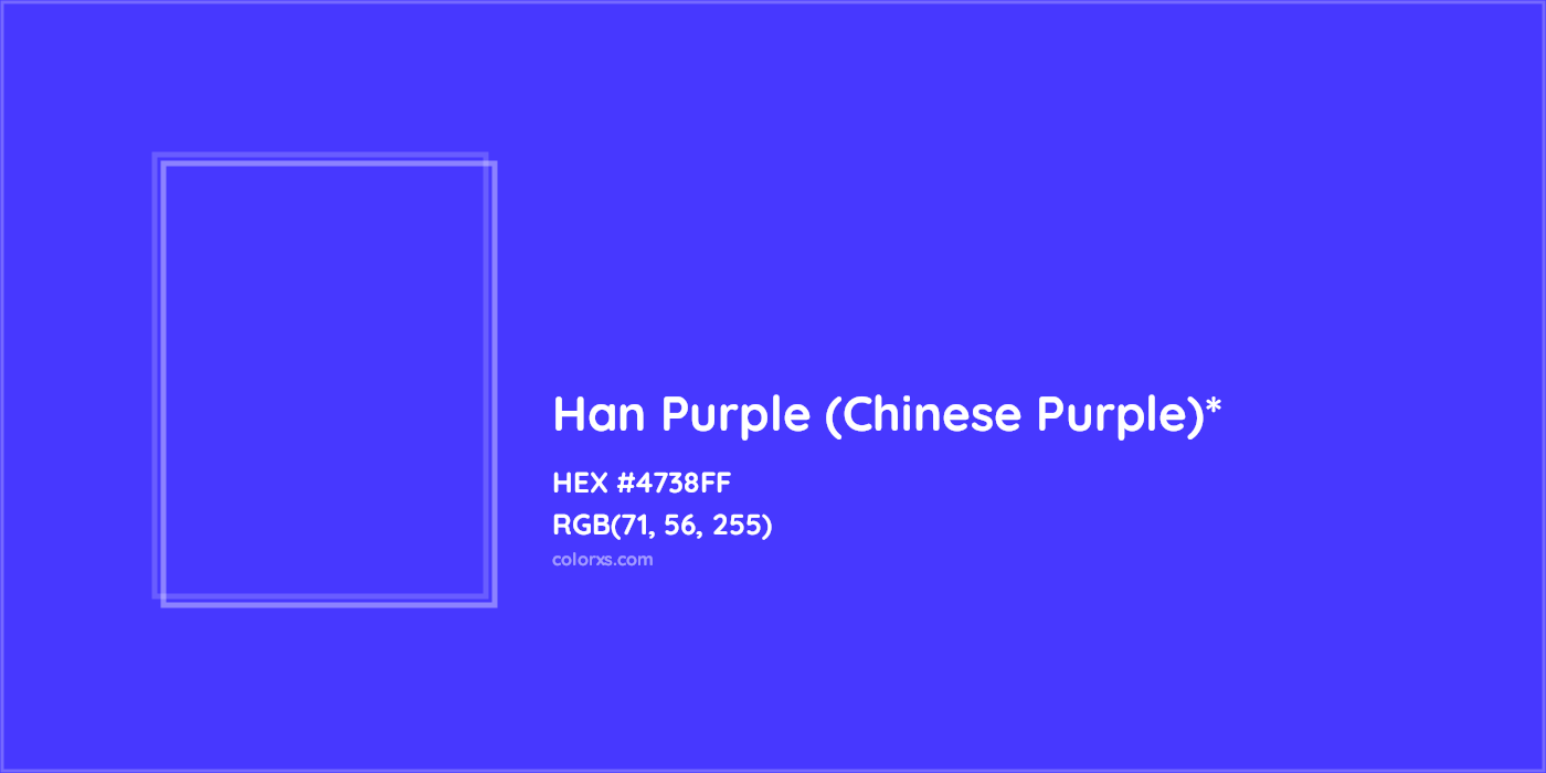 HEX #4738FF Color Name, Color Code, Palettes, Similar Paints, Images